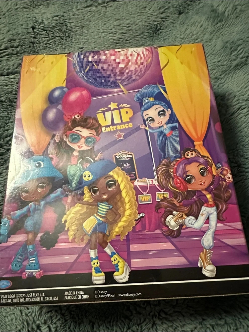 Disney VIP Entrance Party Favor Boxes - Purple, Yellow, Blue